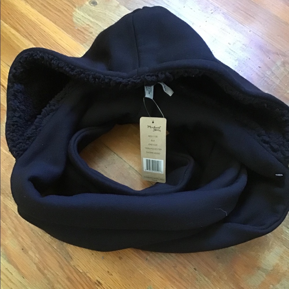 Michael stars sherpa hooded scarf